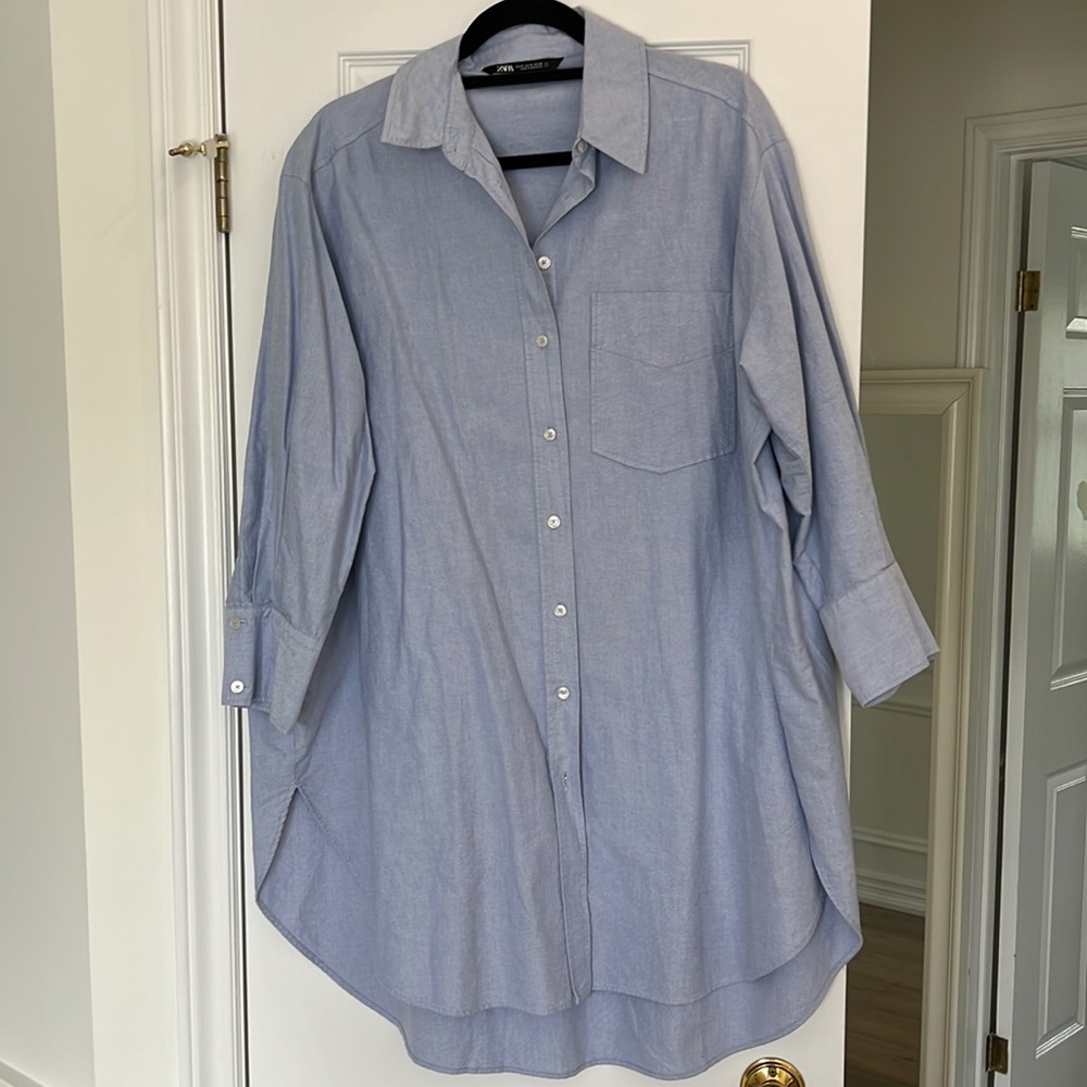 Zara Long Jean Shirt